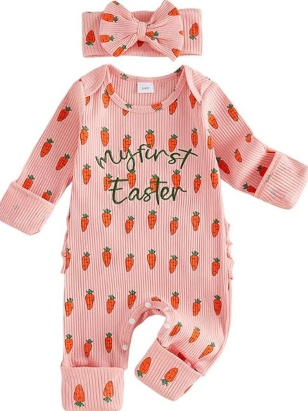 My First Easter Baby One-Piece with Headband, Size Newborn